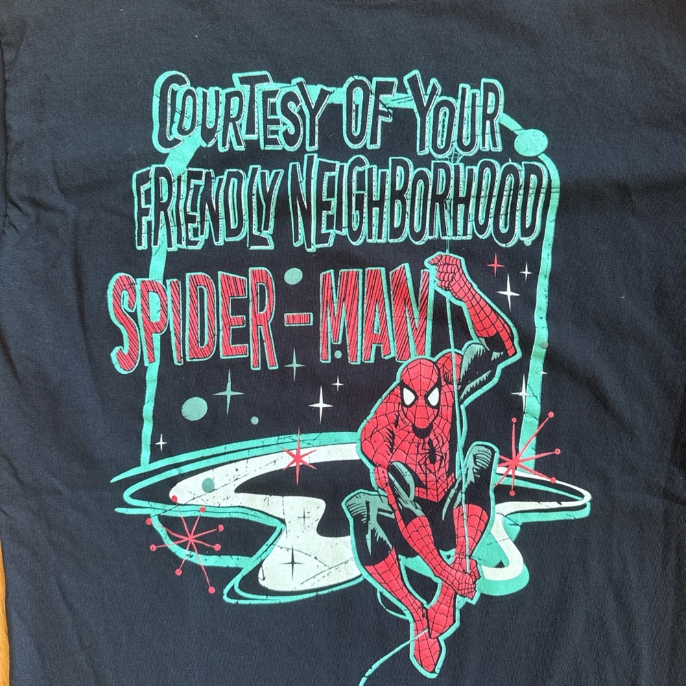 Marvel Spider-Man Graphic Tee in Black - Picture 2 of 4